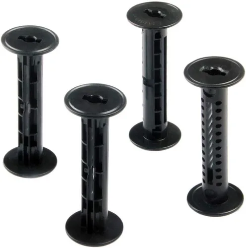 4 carretes de película de rollo de plástico vacíos para cámara de película de formato medio