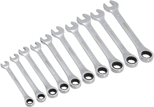 Miniatura 7 de Amazon Basics Juego de llaves de trinquete de engranajes flexibles, 10 piezas