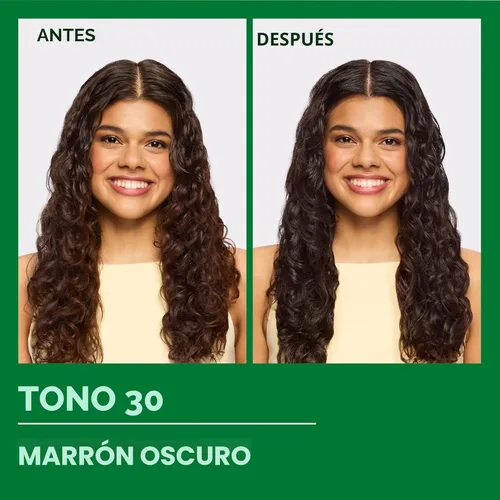 Miniatura 2 de Garnier Nutrisse - Tinte en crema nutritiva para el cabello, 30 marrón oscuro (Sweet Cola), tinte permanente para el cabello, 2