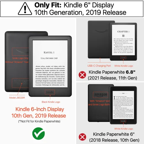 Miniatura 2 de TNP - Funda para Kindle de 10ª generación - Funda inteligente delgada y ligera con apagado y encendido automático para lector electrónico Amazon