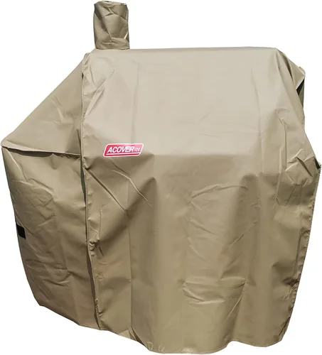 Cubierta para parrilla para ahumador Char Griller 2823, 2123 600D, lona resistente al agua, para todo tipo de clima, cubierta de carbón para ahumar