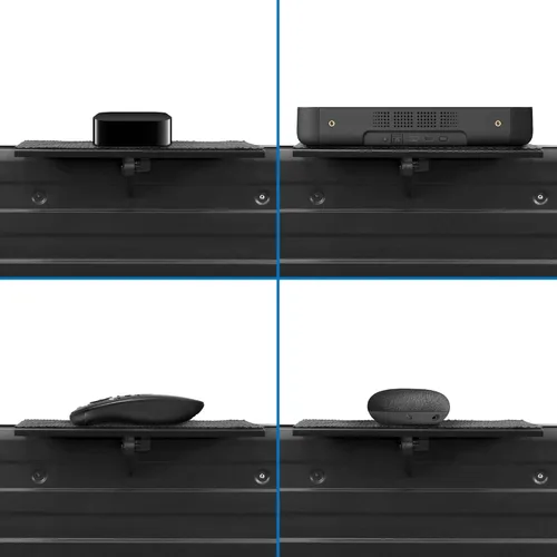 Miniatura 5 de Mount-It! Estante superior de TV para TV montado en la pared, estante superior de TV ajustable sin taladrar para caja de cable y dispositivos
