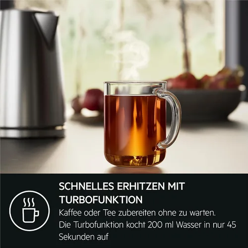 Miniatura 4 de AEG kettle K5-1-6pcs Deli 5/2400 watts/5 adjustable temperature levels/1.7L/3 times automatic safety shutdown/anti-drip function, one-handed lid