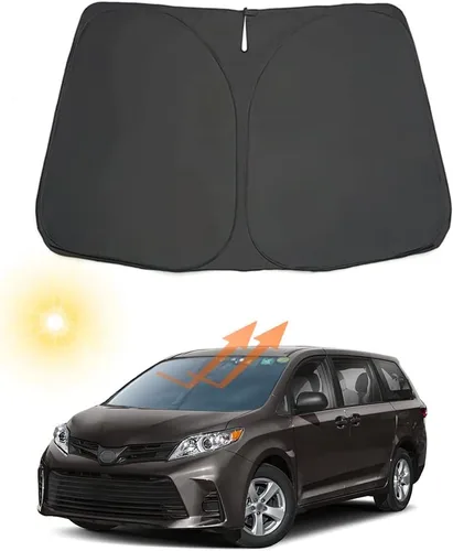 Miniatura 17 de Parasol plegable para parabrisas delantero de automóvil, ajuste personalizado para Toyota 4Runner 2010-2023 2024 2025, accesorios interiores