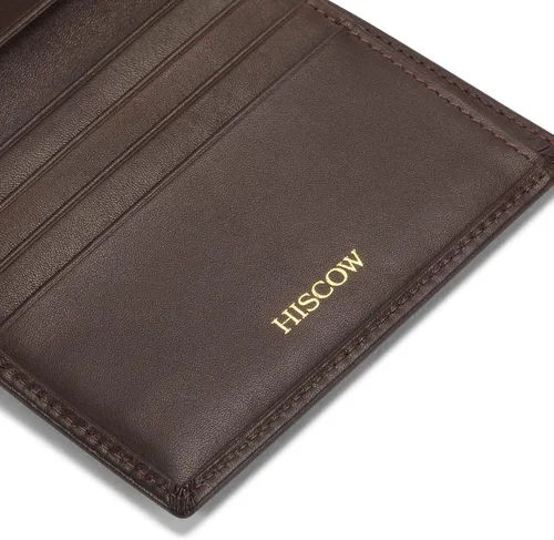 Miniatura 74 de HISCOW Billeteras plegables de cuero de grano completo para hombres, billetera minimalista delgada para hombre, regalos para papá, cumpleaños, día
