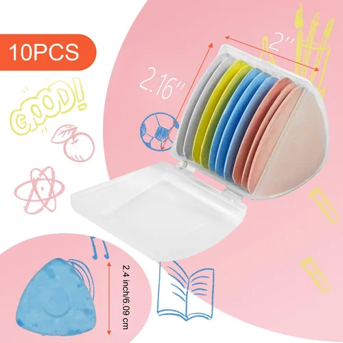 Miniatura 2 de Tiza de Sastre para Costura Marcador de Tela de Sastre Tiza para Acolchado, Accesorios de Suministros de Costura (10 Piezas)