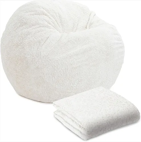 Miniatura 14 de CordaRoy's Funda para silla de puf de piel sintética tamaño Queen (el puf se vende por separado), color gris