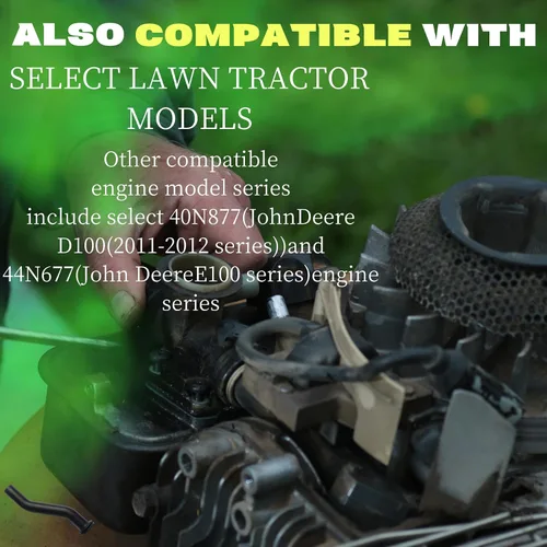 Miniatura 7 de Paquete de 2 mangueras de vacío de goma 596163 de 3 pulgadas, compatible con B&S John Deere D125 D130 D140 D160 D170, repuesto para tractor