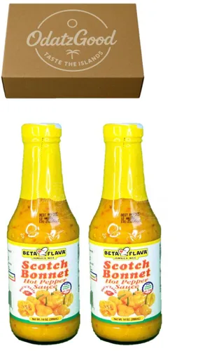 Miniatura 8 de Beta Flava (Ocho Rios) Scotch Bonnet - Salsa de pimiento picante de 5.5 onzas, paquete de 4 paquetes con ODatzgood (paquete de 4 de 5 onzas)