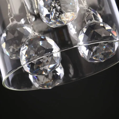 Miniatura 6 de Lámpara colgante de cristal, colgante moderno de isla de cocina, paquete de 3 luces colgantes para isla de cocina, lámpara colgante cromada