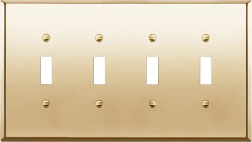 Miniatura 17 de LIDER Placa de Pared de Metal para Interruptor de Luz de Palanca, Cubierta de Interruptor de Acero Inoxidable, Resistente a la Corrosión