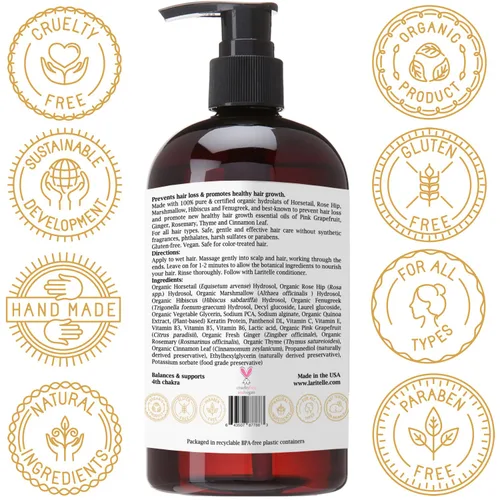 Miniatura 9 de Laritelle Cuidado orgánico del cabello, Champú