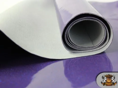 Miniatura 2 de The Yard - Tela de tapicería de piel falsa lavanda con brillo de vinilo