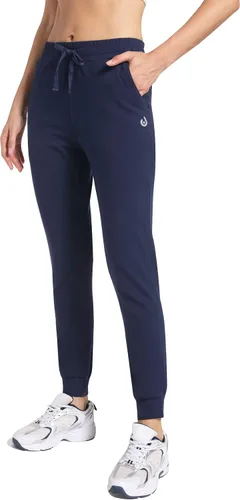 HARTPOR Pantalones deportivos de algodón para mujer, pantalones deportivos para yoga, pantalones deportivos casuales para correr con bolsillos