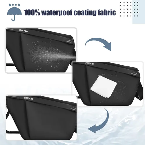 Miniatura 8 de Bolso bandolera bandolera para el pecho impermeable mochila de hombro bandolera en el pecho paquete de funda de mochila para bicicleta deportiva 20