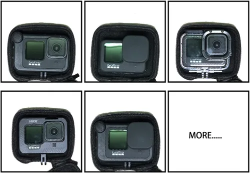 Miniatura 3 de Funda rígida de transporte para GoPro Hero 13 12 11 10 9 8 7 6 5 4 Mission 1 Pro carcasa impermeable DJI Osmo Action 6 5 4 3 cámara impermeable