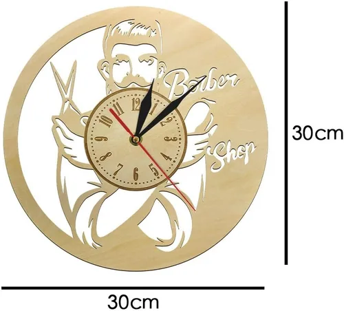 Miniatura 2 de Reloj de pared rústico vintage de 12 pulgadas con diseño retro, funciona con pilas, para sala de estar, dormitorio y oficina