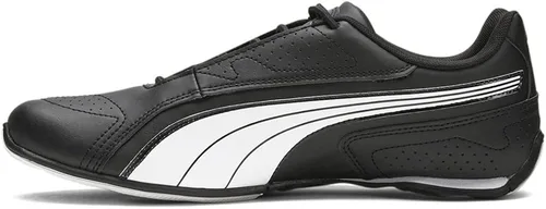 PUMA Redon - Zapatos deportivos elásticos con cordones para hombre, color negro