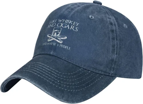 Miniatura 87 de Philysonic Funny Hat I Like Whisky and Cigars and Maybe 3 People Sombreros para Hombres Gorras de Béisbol Gorras Ajustables