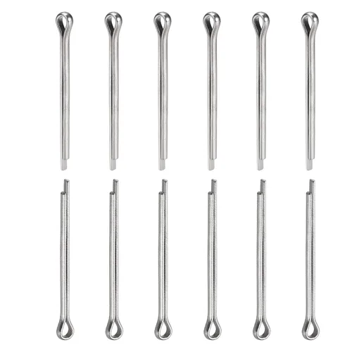 Miniatura 26 de DTGN Pasadores de clip de chaveta de 0.039 in x 0.394 in (DXL), paquete de 30 - Bueno para maquinaria - Sujetadores de horquilla de acero inoxidable