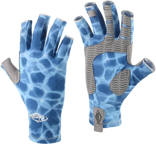 Miniatura 9 de Palmyth Guantes de pesca sin dedos con protección UV, UPF50+, guantes de sol para hombres y mujeres para kayak, senderismo, remo, conducción