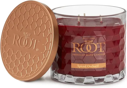 Miniatura 17 de Root Candles - Velas perfumadas de otoño en forma de panal de miel, de vidrio, con mezcla de cera de abejas de 3 mechas, 12 onzas, elaboradas a
