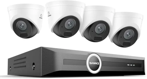 Miniatura 11 de SANNCE Cámara de seguridad 2K 3MP Super HD PoE Dome – Visión nocturna IR dual de 100 pies, detección de humanos y vehículos, IP67 resistente a