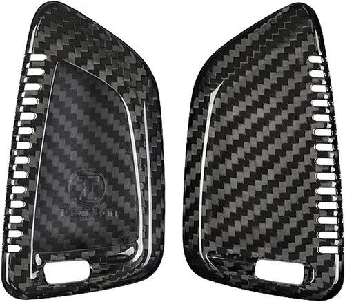 Miniatura 7 de Funda de llavero de fibra de carbono genuina para BMW Serie 2, 3, 5, 6, 7, GT5, M4, M5, X1, X2, X3, X5, X5M, X6, X6M, X7, llavero inteligente