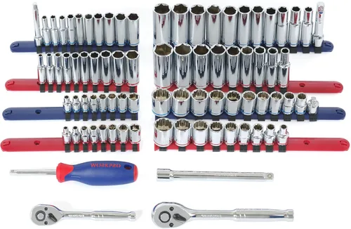 Miniatura 2 de WORKPRO Kit de herramientas de reparación del hogar de 322 piezas + kit de taladro/destornillador inalámbrico DEWALT 20V Max (DCD771C2)