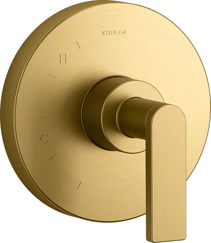 Miniatura 7 de KOHLER K-TS73115-4-TT - Moldura de válvula compuesta con palanca para válvula de equilibrio de presión Rite-Temp, no incluida, titanio