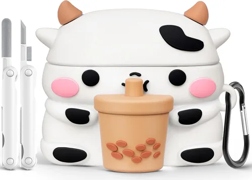 Funda Linda para AirPods Pro 3 Funda(2025) con Kit Limpiador, Graciosa Funda de Dibujos Animados 3D para Airpods Pro de 3ª Generación, Funda de