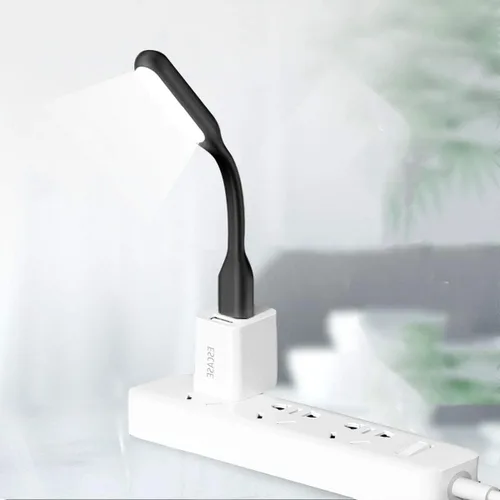 Miniatura 4 de Lámpara LED USB para Banco de Energía, Luz Nocturna Mini Portátil para el Cuidado de los Ojos con Brazo Flexible, Lámparas de Lectura USB con Cuello