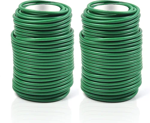 Miniatura 10 de Decoroca Lazos suaves para plantas de apoyo, alambre reutilizable impermeable de 65.6 pies, giro de jardín de 0.138 in, para plantas de interior y 1