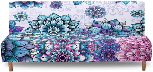 Miniatura 13 de Fundas para sofá cama con estampado de vaca marrón girasol con bandas elásticas para el hogar, sala de estar, fácil de instalar, antideslizante