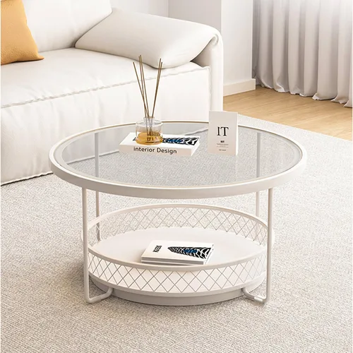 Miniatura 7 de JUFU Mesa redonda de vidrio templado de 36 pulgadas, borde pulido de lápiz de 0.35 pulgadas de grosor, vidrio transparente para patio, comedor, café