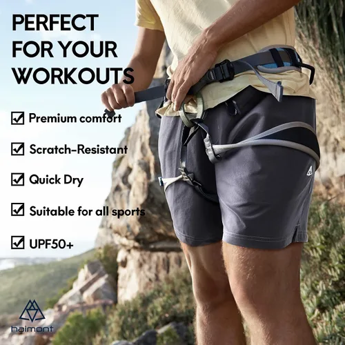 Miniatura 6 de Haimont Pantalones cortos de senderismo de secado rápido para hombre de 5 pulgadas con bolsillos con cremallera, UPF50+ ligeros resistentes al agua