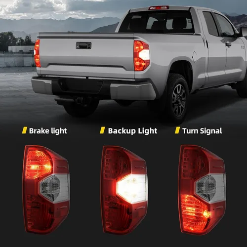 Miniatura 3 de AUTOSAVER88 - Conjunto de luces traseras compatible con Tundra 14 15 16 17 18 19 20 21 2014-2021, luces traseras de repuesto OE rojas y 2-Rojo