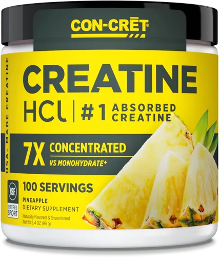 Miniatura 13 de CON-CRET Creatina HCl en polvo Apoyo para la energía muscular, cognitiva y celular Sin hinchazón ni calambres Fabricado en EE. UU.