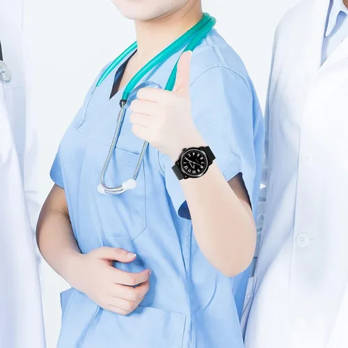 Miniatura 6 de PINDOWS Nurse Watch for Nurses, Doctors, Medical Professionals, Students, Easy to Read Waterproof Women's Men Medical Watch Luminous Dial 1224 Hour