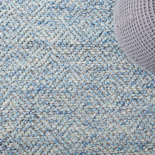 Miniatura 7 de SAFAVIEH Colección Natura - Alfombra decorativa de 2 x 3 pies, azul, lana hecha a mano, ideal para áreas de alto tráfico en entrada, sala de estar