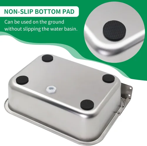 Miniatura 3 de Dispensador automático de agua para perros de 8.3L/2.2 galones de llenado automático para mascotas, cuenco de agua grande para colgar en interiores