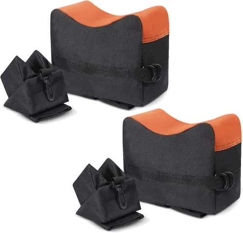 Miniatura 6 de Juego de 2 bolsas de descanso de tiro delantera y trasera con construcción duradera y resistencia al agua para exteriores, rango, tiro y caza sin
