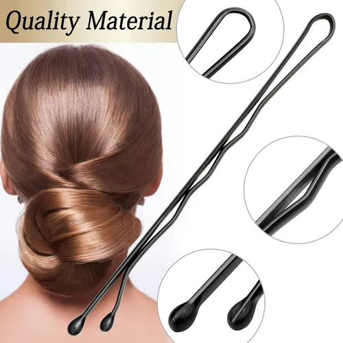 Miniatura 6 de KANPRINCESS Kit de 100 horquillas de 2 pulgadas para el cabello, pinzas de sujeción segura para mujeres y niñas, salón de peluquería con caja
