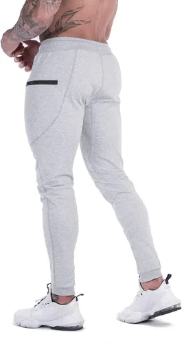 Miniatura 5 de MAIKANONG Pantalones deportivos ajustados para hombre, pantalones de entrenamiento para gimnasio, correr, atletismo, casual