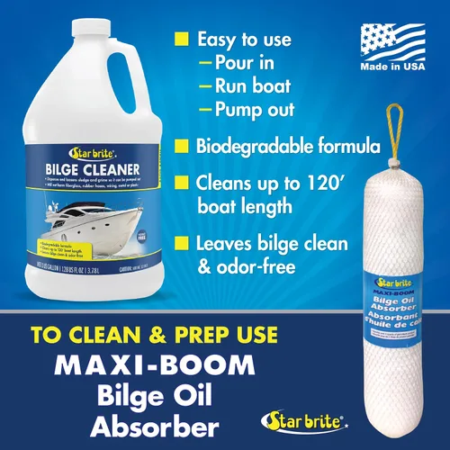 Miniatura 5 de STAR BRITE Limpiador de sentina resistente, simple y fácil de usar, verter, lancha y bombea, emulsiona aceite, combustible y deja la sentina limpia