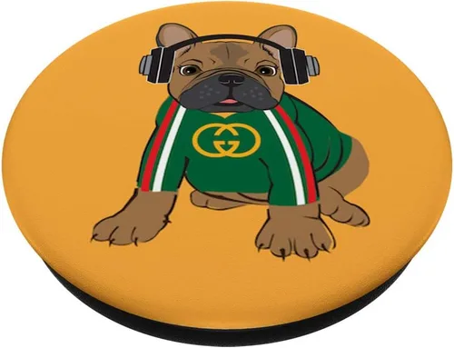 Miniatura 2 de DJ French Bulldog – PopSockets Grip y soporte para teléfonos y tabletas