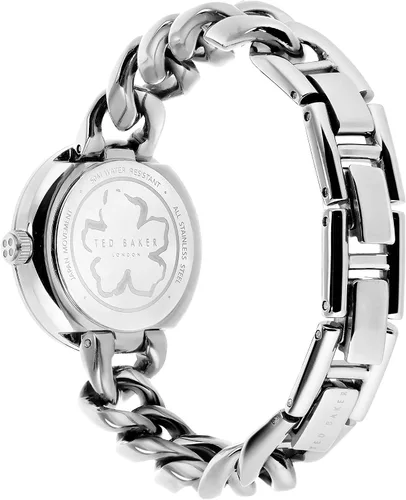 Miniatura 2 de Ted Baker Maiisie Reloj de pulsera de cadena de acero inoxidable (Modelo BKPMSS2019I), PlataNegro, Moderno
