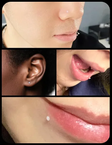 Miniatura 4 de Aretes transparentes de 16G con parte trasera plana para deportes, aretes de nariz de plástico de silicona, aretes de cartílago de tragus, caracola