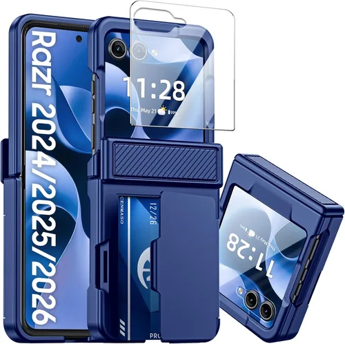 Miniatura 11 de CENMASO - Funda para Galaxy Z Flip 6/Z Flip 7 FE con protección de bisagra y protector de pantalla integrado, funda ultrafina de cuerpo completo a