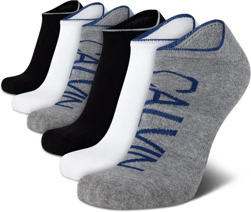 Miniatura 18 de Calvin Klein Calcetines para hombre, mezcla de algodón, acolchados, sin talla, forro de calcetines atléticos (6 unidades)